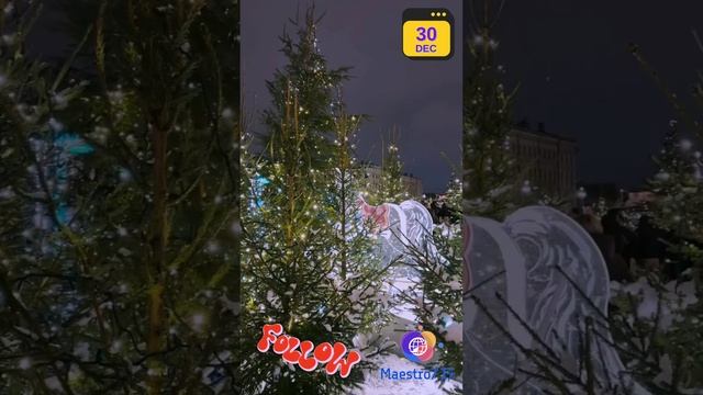 🎄 Праздничное настроение на Дворцовой площади в г. Санкт-Петербург 🌌