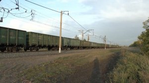 2ЭС6 - 400 двойной тягой с кольцовкой