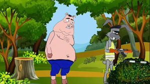 Смешной мульт-анекдот | Как заяц устроился работать в полицию | humor, russian animated short film