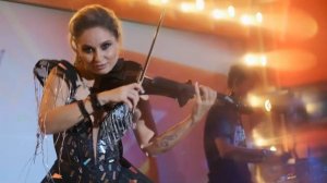 ACDC "Thunderstruck" Скрипка и барабаны.