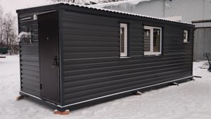 Дачный домик Люкс  вагончик бытовка блок контейнер вагончик металлический  7 метровая
