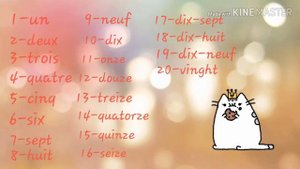 Французский счёт от 1 до 20