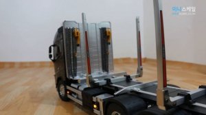 1/14 TAMIYA VOLVO(볼보) FH16 GLOBETROTTER(글로브트로터) 750 6X4 Timber Truck METALLIC BLACK