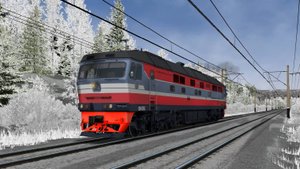 Обкатываем ТЭП70-0376 в новом корпоративном окрасе
