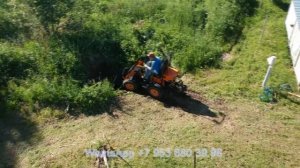 #Минипогрузчик в работе. Укрепляю дамбу. Первая поломка.
