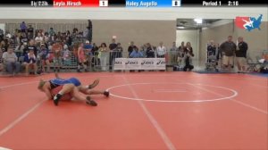 FILA Junior 55 kg / 121.25 lbs. - Leyla Hirsch vs. Haley Augello