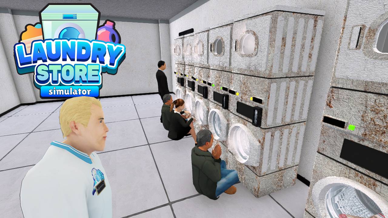 Самообслуживание и кассир - Laundry Store Simulator #3 Прохождение