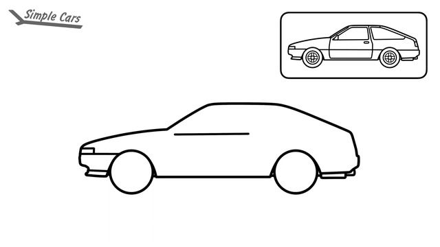 How to draw a TOYOTA AE86 TRUENO easy | Drawing a toyota ae86 hachiroku initial d смотреть онлайн