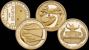 Монеты 1$ из серии Американские Инновации выпуска 2021 года