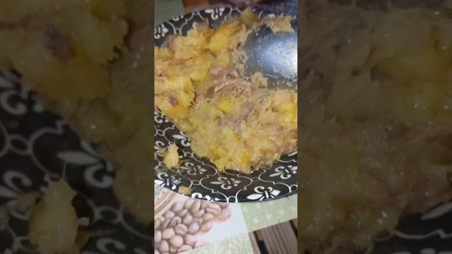 тушёная картошка с мясом утки из печи