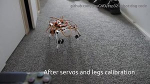 ESP32 Small robot dog, quadruped robot