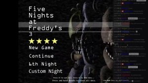 FNAF3 Final Secret Night 8 Mini Game The Return To Freddy's Five Nights at Freddy's 3