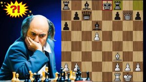 Михаил Таль жертвует фигуру в дебюте Зайцеву и наказывает застрявшего в центре короля! Шахматы [f_tF