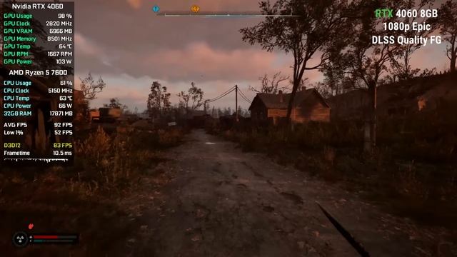 8 GPUs | S.T.A.L.K.E.R. 2 Patch 1.1 | RX 7800 XT, RX 580, RX 570, RTX 4060, RTX 3050, GTX 1650...
