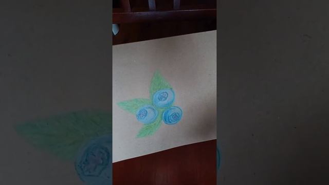 Как нарисовать голубику ?