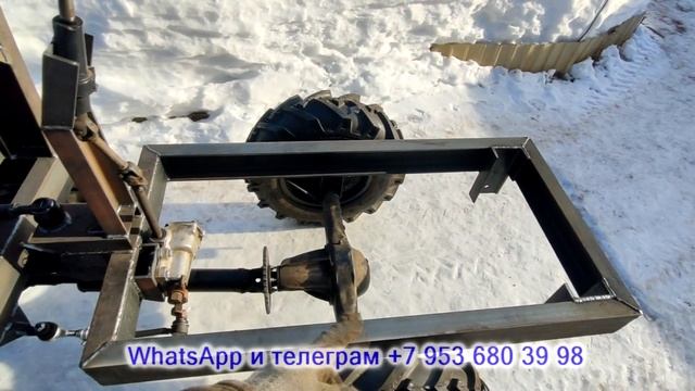 Самодельный минипогрузчик  колея 90 см. Рама, стойки стрелы, стрела, рулевая стойка.