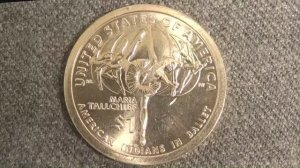 1 доллар Американские индейцы в балете.