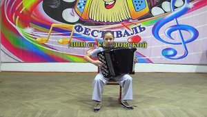 В. Власов "Концертное танго" Играет АЛЁНА КЛИВИТЕНКО (баян) Станица Крыловская