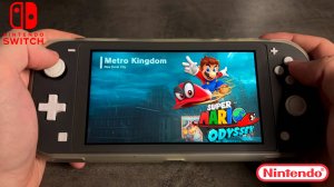 Super Mario Odyssey (Metro Kingdom) Nintendo Switch Lite Gameplay