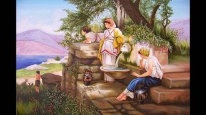 [Commission] Картина маслом "У источника" (в процессе)