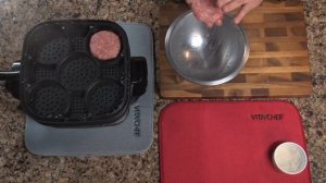 Turkey Beef Burgers  - VitaChef ™ http://www.vitachef.com - Steamer Skillet Recipe