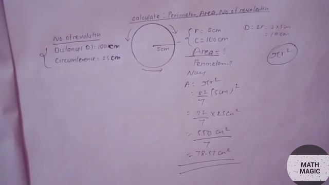 CIRCLE CHAPTER-INTRODUCTION - FULL CONCEPT (AREA,PERIMETER,PIE,NUMBER OF REVOLUTION)-WITH EXCERCISE