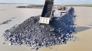 Строительство, дороги на озере . очередной обзор