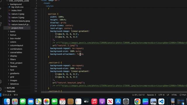 Parallax Effect using html & CSS code in websites || Scrolling tips || websites Dynamism.