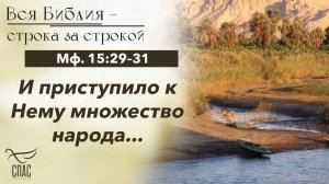 "И ПРИСТУПИЛО К НЕМУ МНОЖЕСТВО НАРОДА"