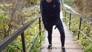 Работа палками и имитация конькового хода