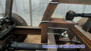 Самодельный минитрактор полный привод. Размеры рамы.