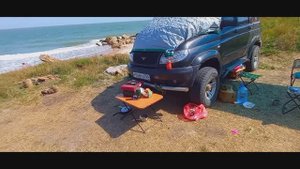 Крым Генеральские пляжи Автопутешествие на уазе с семьёй Первый раз там 2021