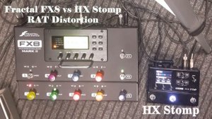Fractal FX8 vs Line6 HX Stomp - Rat Distortion
