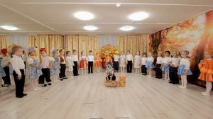 Осенний праздник оркестр "Осенние подарки" О. Воеводиной, средняя группа, д/с Солнышко