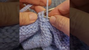 Чепчик из пряжи Пух норки