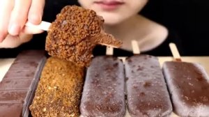 Асмр шоколадное мороженое