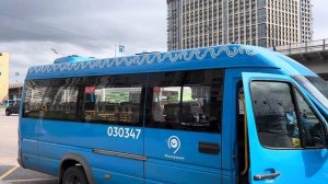 Автобус Луидор-223206 MB Sprinter Classic следует по маршруту 533 ”м. Ботанический Сад - м. ВДНХ”