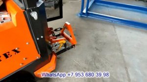 Самодельный минипогрузчик из листового металла с ВОМ и крышей. Новая модель.