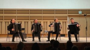 Д. Кабалевский 4 пьесы из сюиты "Комедианты" Исп. Сибирский квартет баянистов Новосибирск