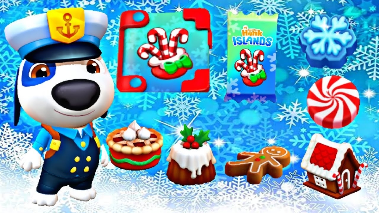 Зимняя обнова в игре мой говорящий Хэнк ❄️☃️🎄 смотреть онлайн