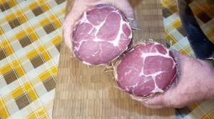💥Сыровяленый свиной ошеек (Коппа) в обычном домашнем холодильнике