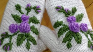 Вышиваем варежки. Просто и быстро!