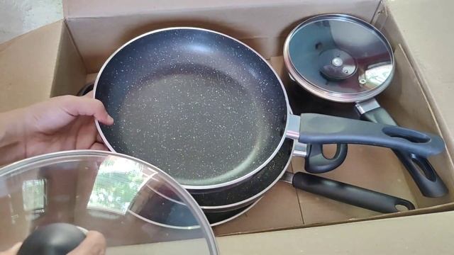 prestige 4pcs Omega deluxe granite set review after 2 months uses|prestige cookware set review|