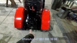 Самодельный минитрактор. Сборка после покраски.