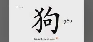 Как писать по-китайски 狗 gǒu Собака Порядок черт, ключ, примеры, произношение