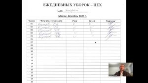 Журналы в общественном питании. Журнал ежедневных уборок