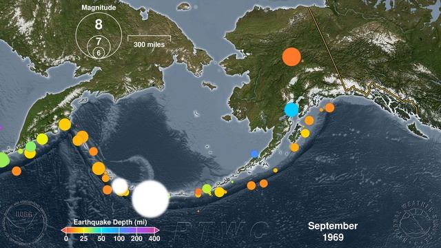 Earthquakes of Alaska- 1918 - 2019_4K_60fps