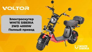 Полноприводный электроскутер WHITE SIBERIA 2WD 4000W
