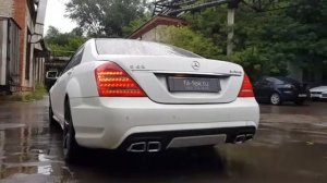 Выхлоп на Mercedes S63 AMG 5 5 литра дорестайлинг