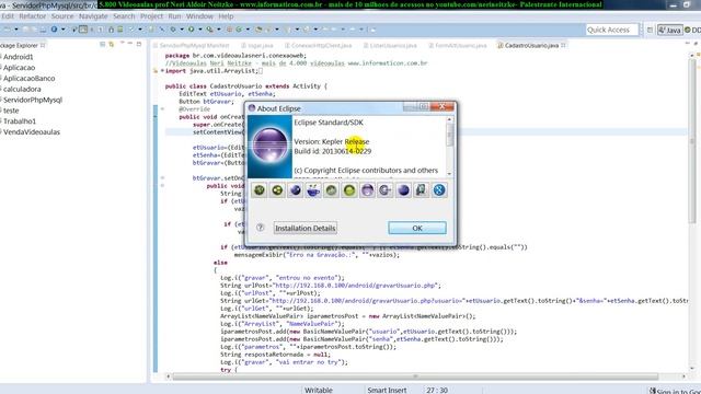 aula 5017 android4   unimed eclipse ADT Android Developer Tools